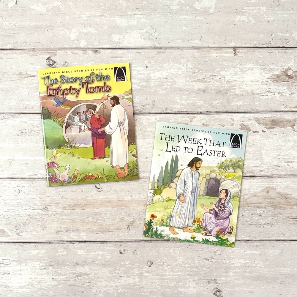 Bible Stories Children’s Books Easter Themed Set of 2 Holy Week & Empty Tomb NEW